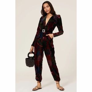 FARM Rio / Fruits Dream Velvet Jumpsuit
